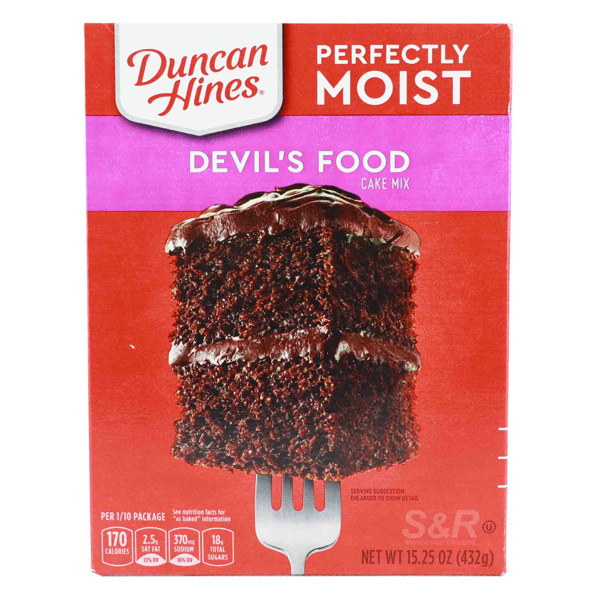 Duncan Hines Perfectly Moist Devil's Food Cake Mix 432g